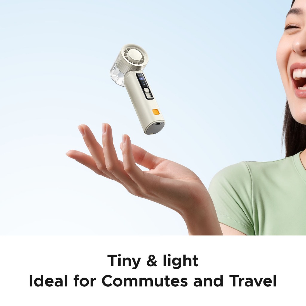 ORICO - Quạt cầm tay có thể sạc lại MiFan Quạt cầm tay cầm tay Mini Sạc USB Gió mạnh Kipas Meja Boleh Cas dành cho học sinh văn phòng (mFAN)