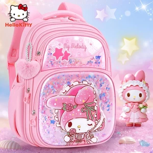 Melody Schoolbag Nữ Sinh Tiểu Học 2026 Phong Cách Mới Bé Gái Lớp Một Đến Ba Trẻ Em Nhẹ Dung Tích Lớn Bảo Vệ Ridge