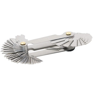 Đồng hồ đo phích cắm ren 58 trong 1 Thép không gỉ Imperial Metric 60 độ và 55 độ Đồng hồ đo ren