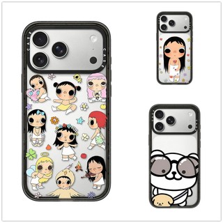 Dành Cho iPhone 17 16 15 14 13 Pro Max Plus Cặp Đôi Bé Gái Miếng Dán Acrylic Cứng PC Ốp điện thoại