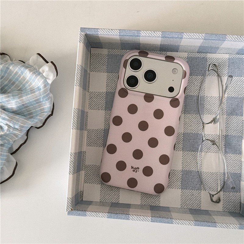 IPhone 17 Pro Max Họa tiết chấm bi bị trầy xước Chất liệu TPU Vỏ điện thoại xử lý IMD