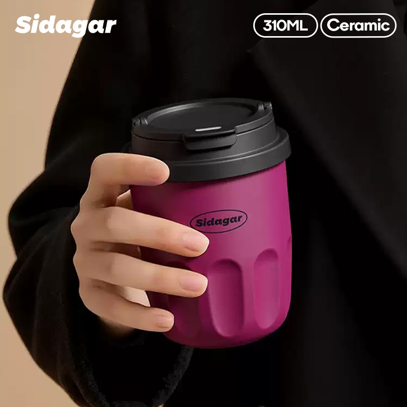 Sidagar Đồ gốm bên trong Dùng cho trà đá cà phê sữa đá.thuận tiện để thực hiện khi đi ra ngoài