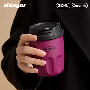 Sidagar Đồ gốm bên trong Dùng cho trà đá cà phê sữa đá.thuận tiện để thực hiện khi đi ra ngoài