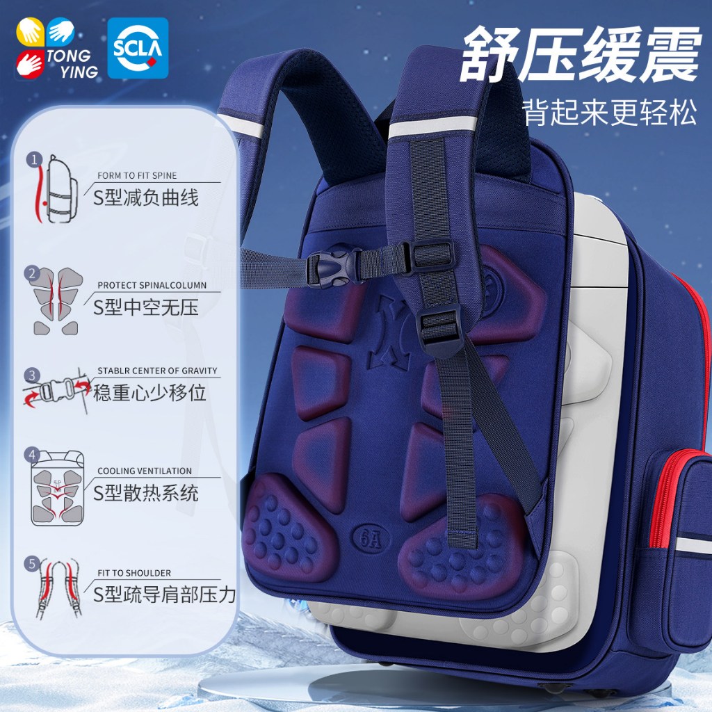 Lớp Một Schoolbag Bé Trai Ultraman Học Sinh Tiểu Học 2026 Phong Cách Mới Giảm Gánh Nặng Bảo Vệ Núi Siêu Nhẹ