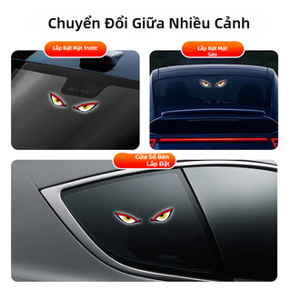 SEAMEMETALTAL Xe Năng Lượng Mặt Trời Đèn Neon LED Không Dây Hút Đèn Xung Quanh USB Sạc DEMON EYE Khí Quyển Đèn Thở