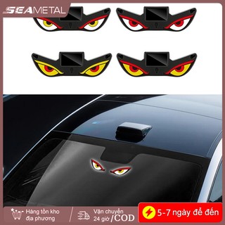 SEAMEMETALTAL Xe Năng Lượng Mặt Trời Đèn Neon LED Không Dây Hút Đèn Xung Quanh USB Sạc DEMON EYE Khí Quyển Đèn Thở