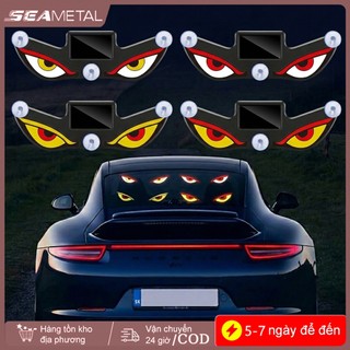SEAMEMETALTAL Xe Năng Lượng Mặt Trời Đèn Neon LED Không Dây Hút Đèn Xung Quanh USB Sạc DEMON EYE Khí Quyển Đèn Thở