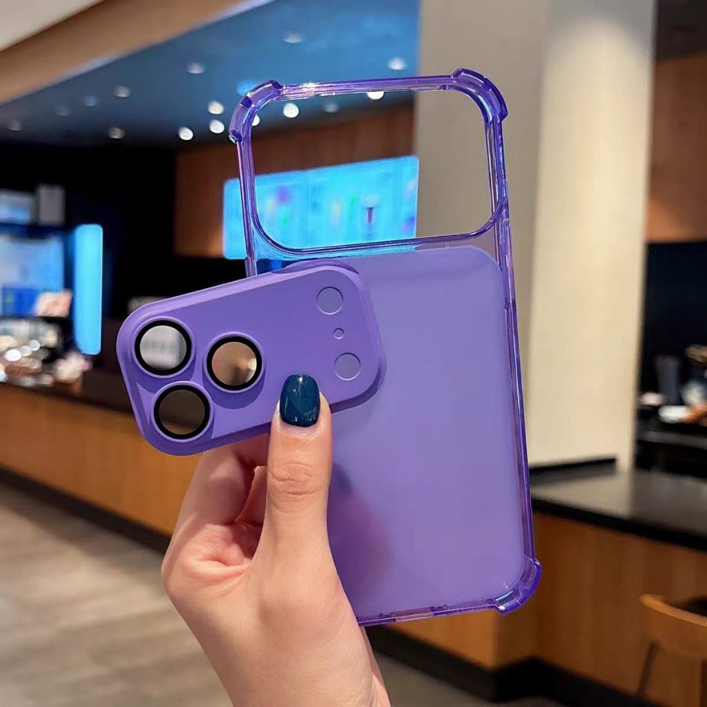 Ốp lưng mềm ống kính có thể tháo rời tương thích cho iPhone 11 pro max 12 pro max 13 pro max 14 pro max 15 pro max 16 pro max 17 pro max