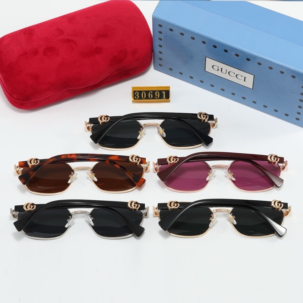 Kính râm kim loại retro thời trang, phù hợp cho nam và nữ, chống tia UV
