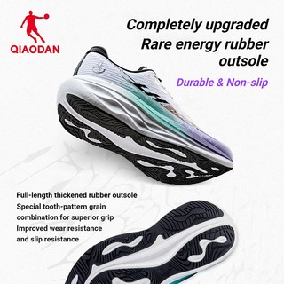 Qiaodan LH600 2.0 Nam Chạy Bộ Đế Dày Đệm Rộng Dài Ổn Định Chạy Bộ Thoáng Khí QXB023263229R