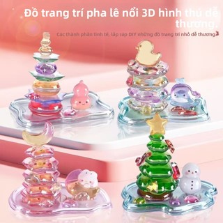 Phong Cách Mới Dập Nổi Miếng Dán Jenga Girl Handmade DIY Đồ Trang Trí Nhỏ 3D Giải Nén Miếng Dán Trang Trí Trẻ Em Giáo Dục Dán