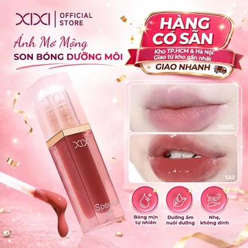 Xixi Son Bóng Dưỡng Ẩm Nhũ Lấp Lánh Trong Suốt Lên Môi Căng Mọng Không Bết Dính Giữ Màu Lâu D807