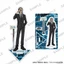 GACHIAKUTA Rudo Enji Đen Phù Hợp Với Chibi Acrylic Đứng Móc Khóa Anime Merch