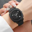 Đồng hồ thạch anh nữ mặt số Ả Rập thời trang 3D màu kẹo Đồng hồ vuông Reloj Mujer (Không có hộp)