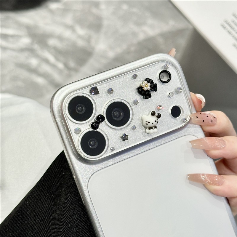 Lớp phủ ống kính vật liệu thủy tinh hình mèo iPhone 17 Pro Max