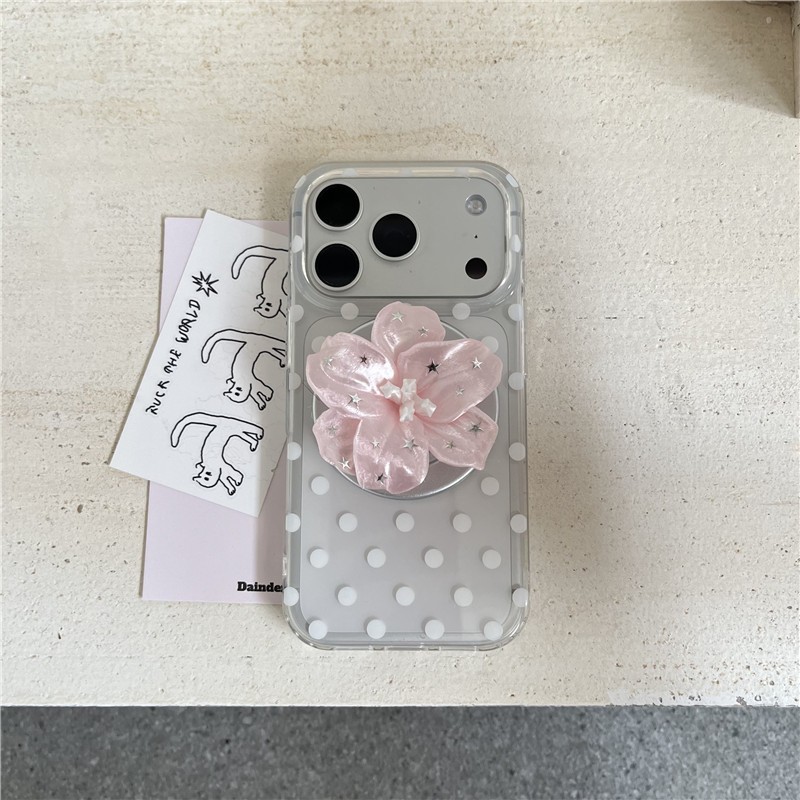 Giá đỡ điện thoại chất liệu acrylic hoa