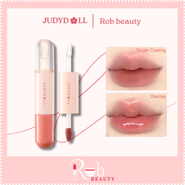 JUDYDOLL 2 TRONG 1 Đôi Đầu Son Bóng Mờ Bóng Lâu Dài Hydrating Không Dính