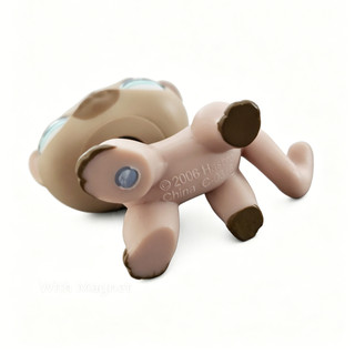Littlest Pet Shop Mini 468 Xám Tóc Ngắn Mèo kitty Tan Xanh Mắt Động Vật Hình Đồ Chơi