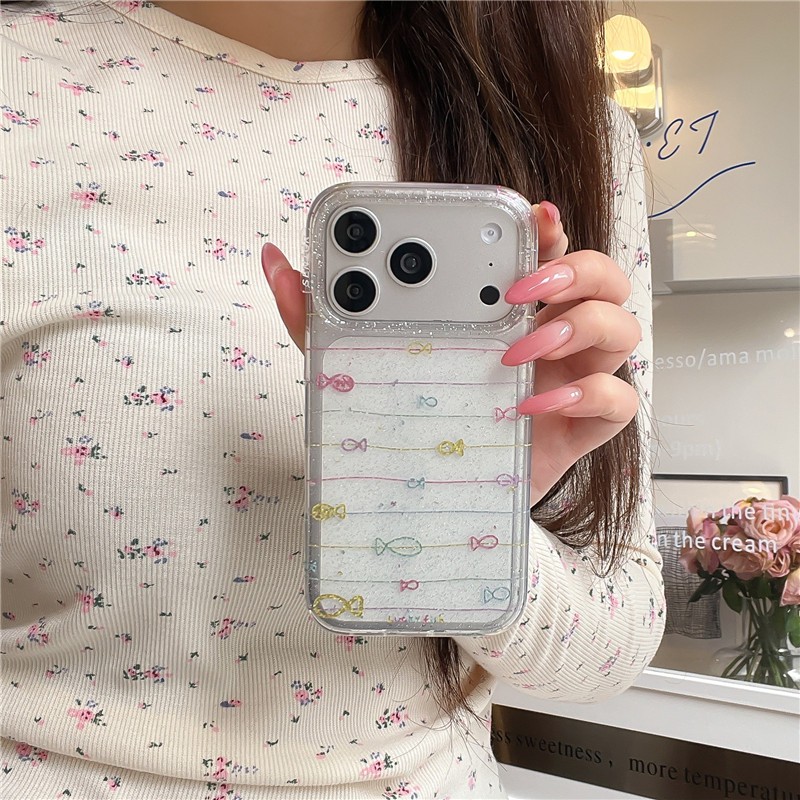 Ốp điện thoại iPhone 17 Pro Max Gilded Line họa tiết cá chất liệu TPU IMD