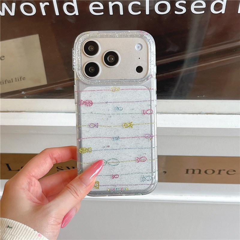 Ốp điện thoại iPhone 17 Pro Max Gilded Line họa tiết cá chất liệu TPU IMD