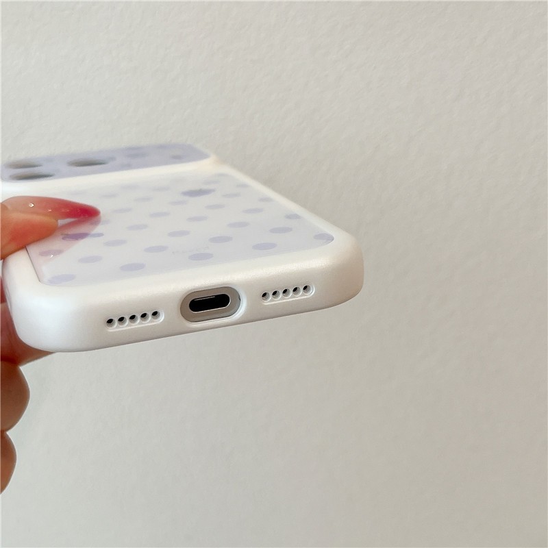 Ốp điện thoại chất liệu Acrylic hình chấm bi cho iPhone 17 Pro Max Fruit