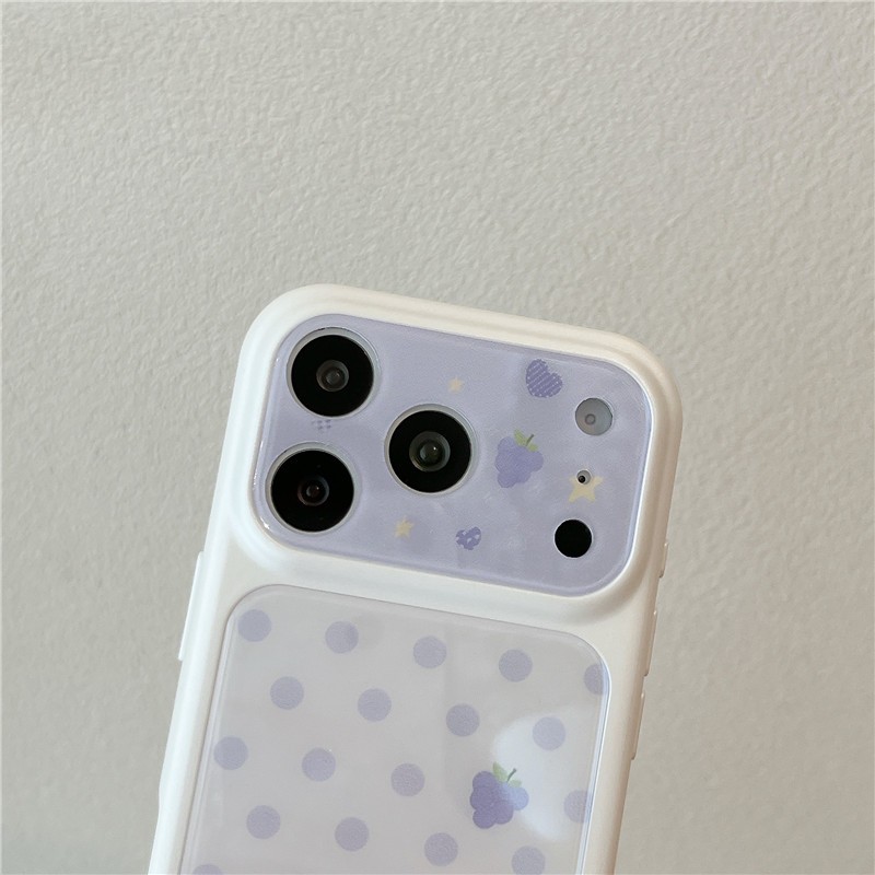 Ốp điện thoại chất liệu Acrylic hình chấm bi cho iPhone 17 Pro Max Fruit