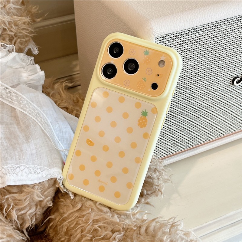 Ốp điện thoại chất liệu Acrylic hình chấm bi cho iPhone 17 Pro Max Fruit