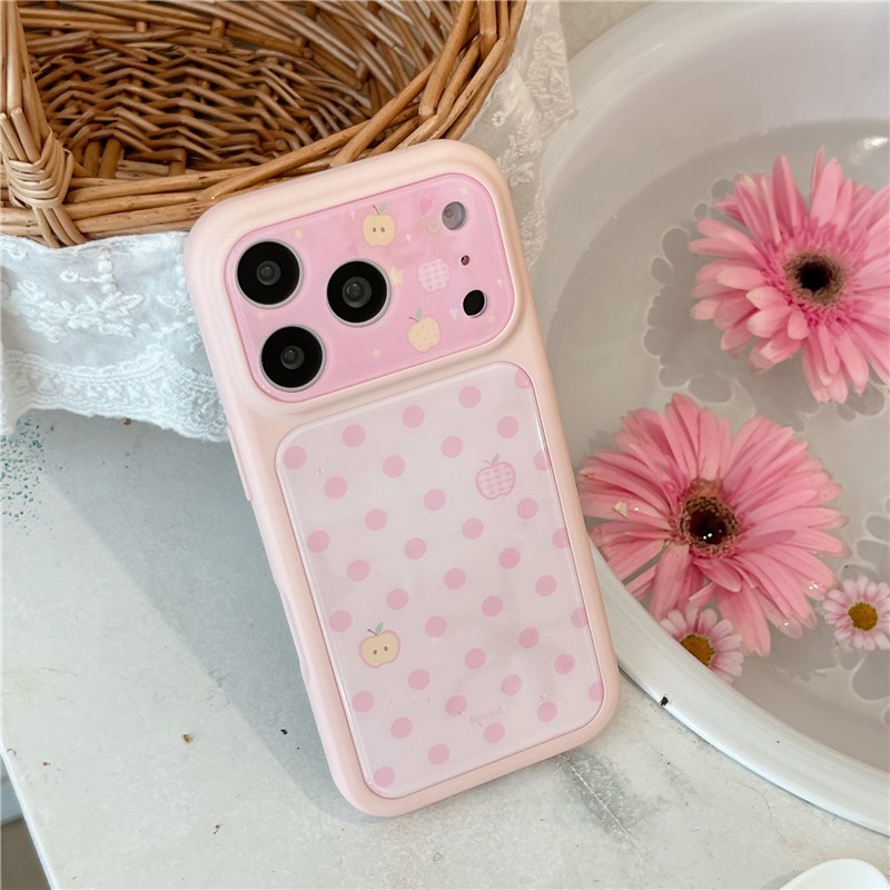 Ốp điện thoại chất liệu Acrylic hình chấm bi cho iPhone 17 Pro Max Fruit