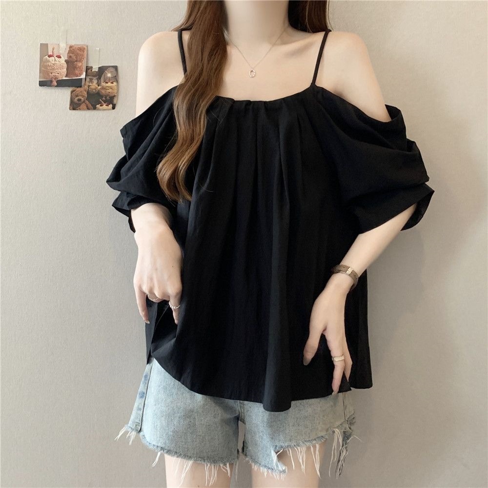 Áo sơ mi dây vai mảnh, form Oversize thoải mái, phù hợp mùa hè cho nữ