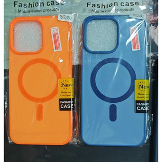 Ốp Điện Thoại Silicon Acrylic Từ Tính Màu Trơn Đơn Giản Cho iPhone 17 16 15 14 13 12 11 Pro Max XR XS Max 7 8 Plus Ốp Lưng
