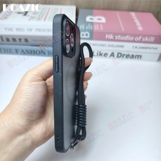 Vỏ từ tính sang trọng Tương thích cho Tecno Camon 50 Pro / Camon 50 Ultra 5G Frosted Bán trong suốt có dây đeo cổ tay Vỏ bảo vệ chống sốc chống vân tay FG02