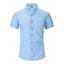 Áo sơ mi nam tay ngắn màu trắng chất liệu cotton, phù hợp công sở vàwear
