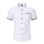 Áo sơ mi nam tay ngắn màu trắng chất liệu cotton, phù hợp công sở vàwear