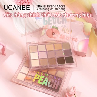 Bảng phấn mắt UCANBE Alomand Peach – 15 màu hồng nâu ấm, matte lì & nhũ – ngày càng cuốn