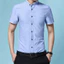 Áo sơ mi nam tay ngắn màu trắng chất liệu cotton, phù hợp công sở vàwear