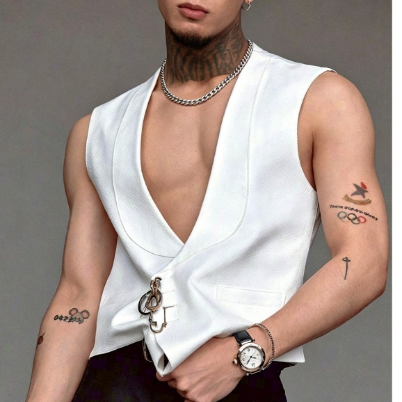 HIEUTHUHAI, phong cách của Jackson Wang-Dây Chuyền Nam Nữ Vòng Cổ Cuban Sợi Xích Titian Chuỗi Trơn Bản Lớn Kuu Clothes Basic Thời Trang - Dây Chuyền Tổng Hợp-NK