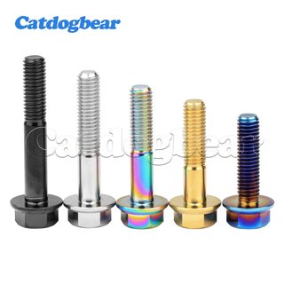 Bu lông Titan Catgodbear M8x15-55mm đầu mặt bích lục giác DIN6921, phù hợp cho xe máy