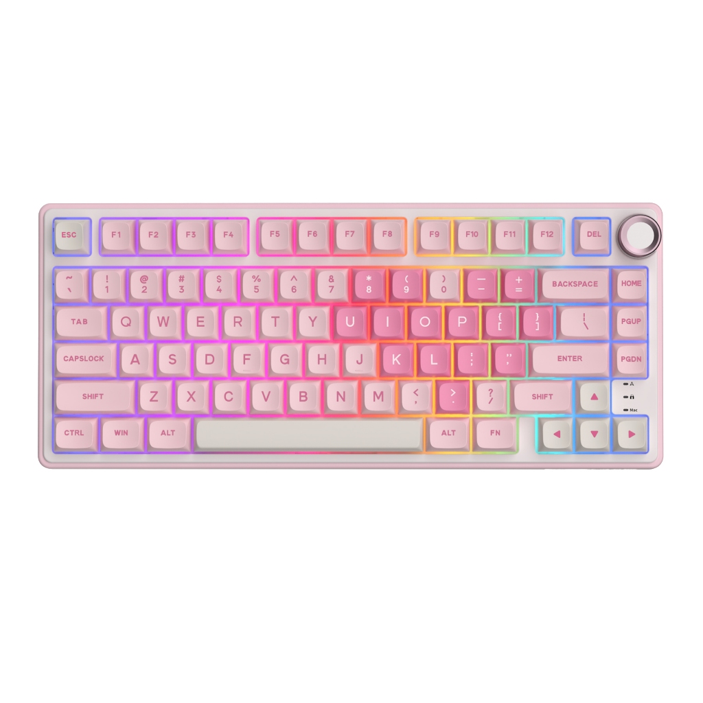 Royal Kludge RK R65 R75 N99 Bàn Phím Cơ RGB Giai Điệu Màu Hồng Có Núm Và Bàn Phím Tai Nghe Bàn Phím Số Combo Bộ | BigBuy360 - bigbuy360.vn