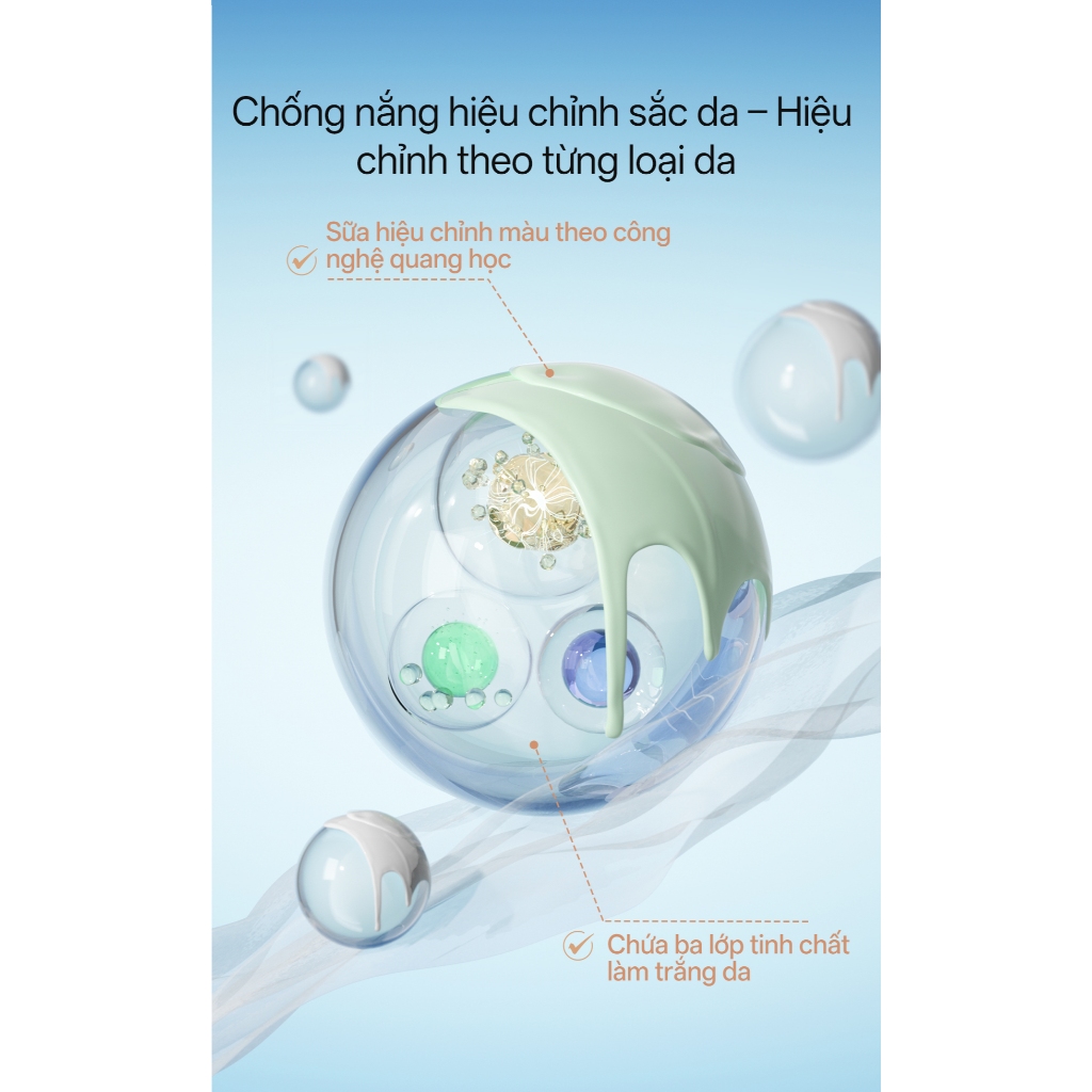 [Quà tặng]OSITREE Kem chống nắng làm trắng da Kem che khuyết điểm làm dịu Kem che khuyết điểm chống tia cực tím 4g Kem chống nắng