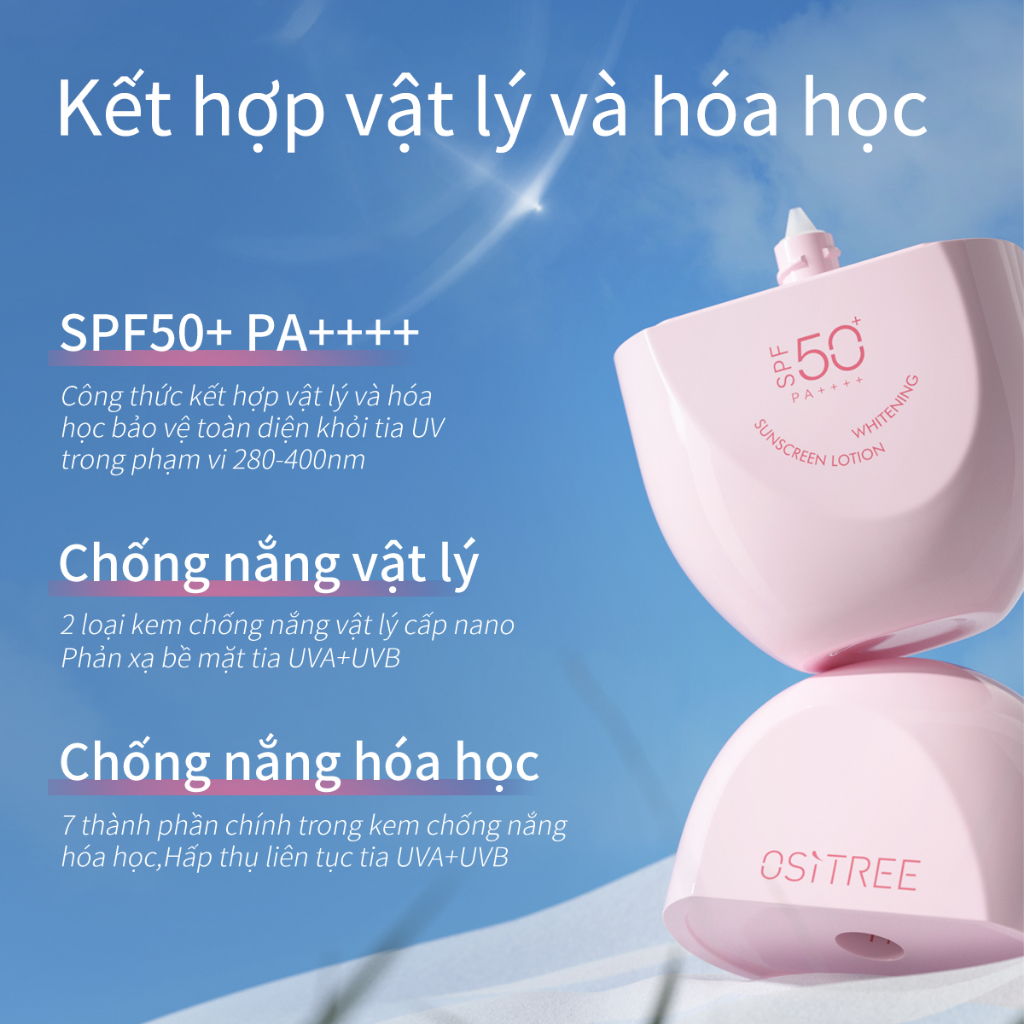 [Quà tặng]OSITREE Viên Kem Chống Nắng 3.0 Nhạy Cảm Làm Trắng Da Dưỡng Ẩm Chống Tia Cực tím 10g Kem Chống Nắng