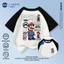 Áo thun tay ngắn in họa tiết NASA x Mario chất liệu 100% cotton thoáng mát cho bé trai bé gái mùa hè