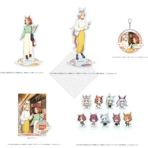 Ummusume Gourmet Street Chibi Acrylic Đứng & Móc Khóa – Kitasan Black Anime Sưu Tập Merch