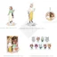 Ummusume Gourmet Street Chibi Acrylic Đứng & Móc Khóa – Kitasan Black Anime Sưu Tập Merch