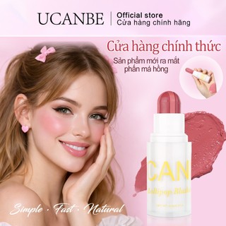 Kem Blush Stick UCANBE – Kem Cheek & Lip Tint 2 trong 1 Vitamin E, có thể xây dựng, Nhẹ, Dưỡng ẩm, Lâu trôi, Hoàn thiện giống như da tự nhiên