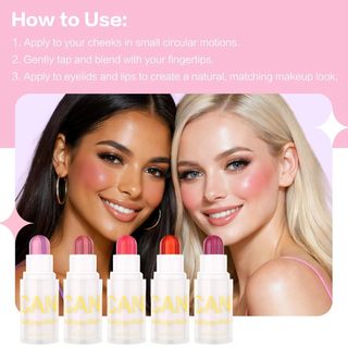 Kem Blush Stick UCANBE – Kem Cheek & Lip Tint 2 trong 1 Vitamin E, có thể xây dựng, Nhẹ, Dưỡng ẩm, Lâu trôi, Hoàn thiện giống như da tự nhiên
