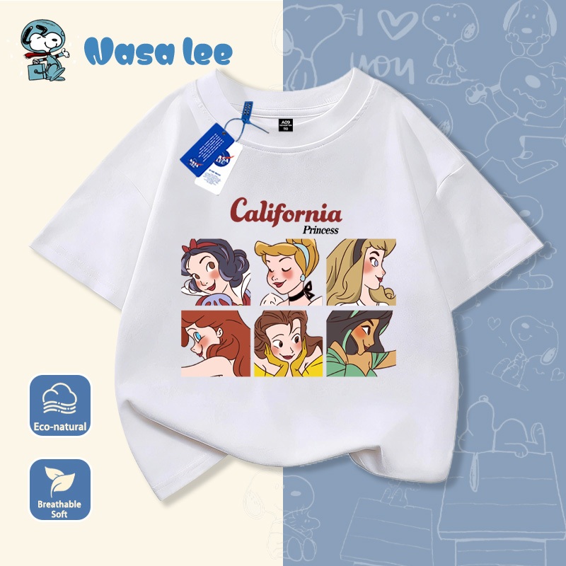 Áo thun Elsa (Frozen) trẻ em bé gái Cotton 100% tay ngắn cổ tròn – Mẫu mới Hè 2026