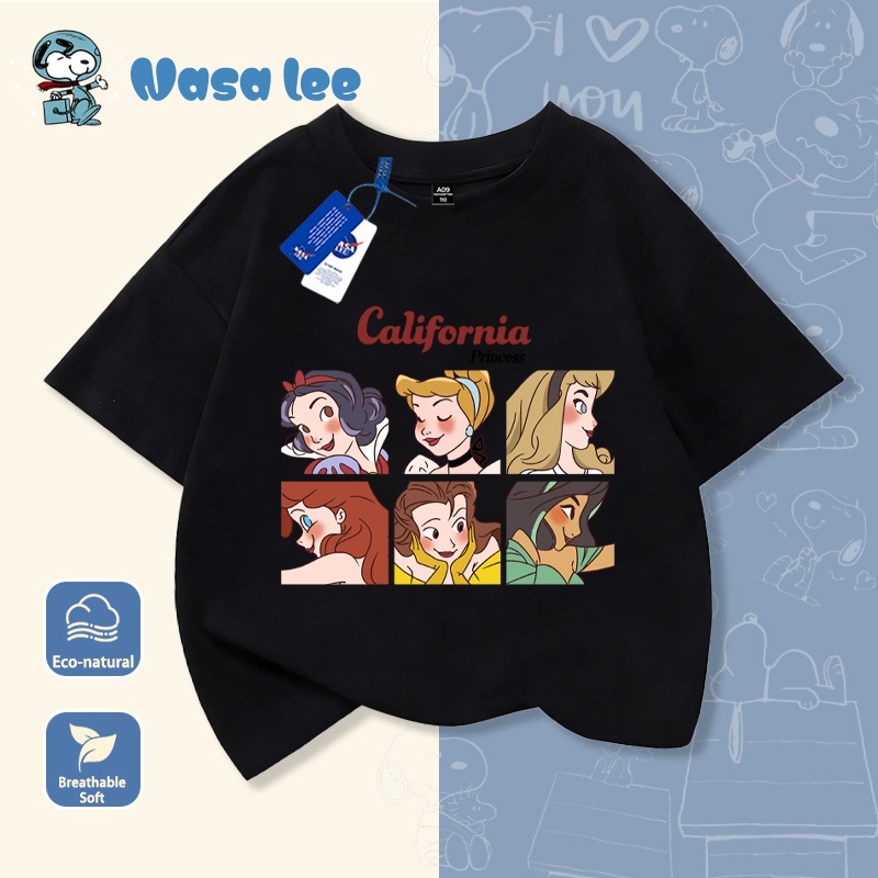 Áo thun Elsa (Frozen) trẻ em bé gái Cotton 100% tay ngắn cổ tròn – Mẫu mới Hè 2026