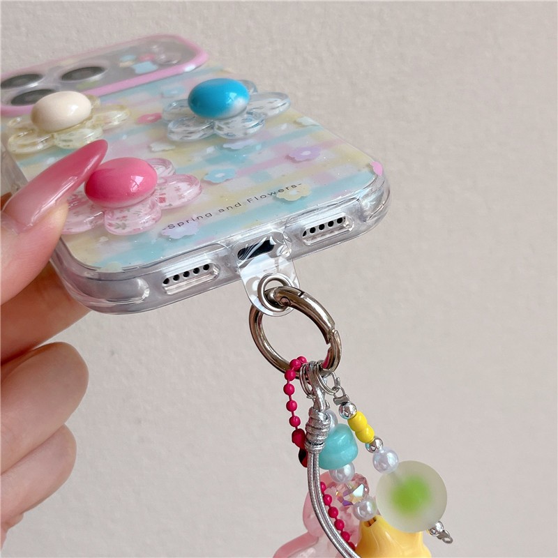 IPhone 17 Pro Max Họa tiết hoa ba chiều Chất liệu TPU Vỏ điện thoại xử lý IMD
