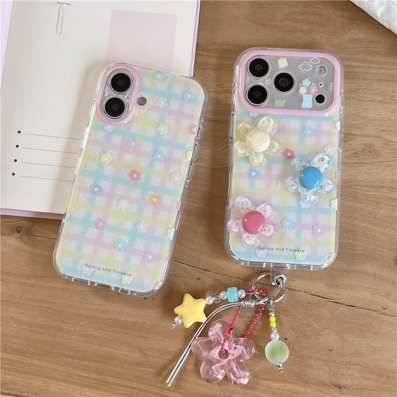 IPhone 17 Pro Max Họa tiết hoa ba chiều Chất liệu TPU Vỏ điện thoại xử lý IMD