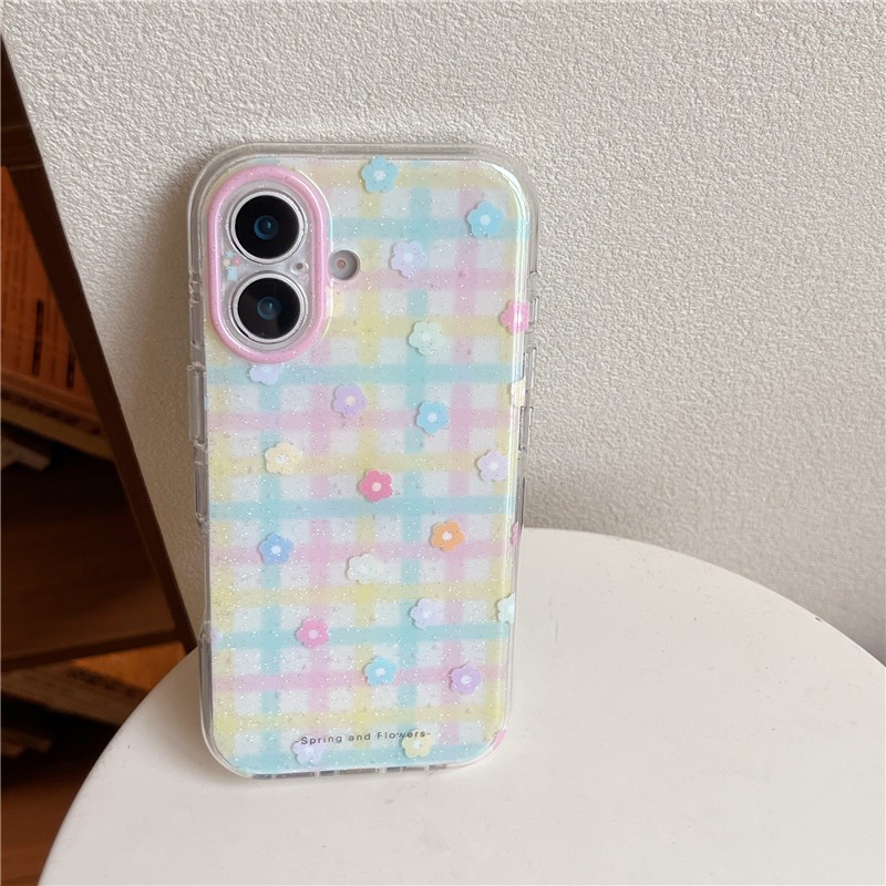 IPhone 17 Pro Max Họa tiết hoa ba chiều Chất liệu TPU Vỏ điện thoại xử lý IMD